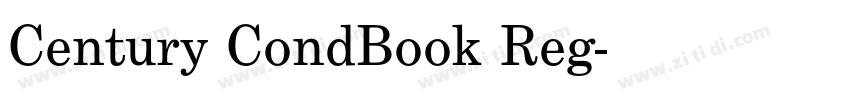 Century CondBook Reg字体转换
